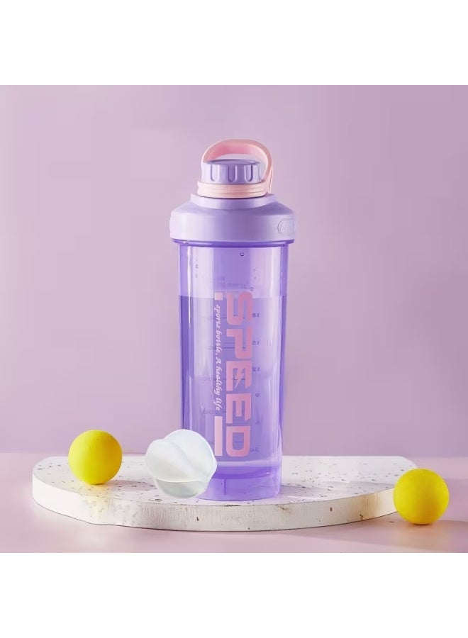 1pc Leak-Proof Protein Shaker Cup with Mixing Ball - BPA-Free, High-Temperature Resistant for Smoothies & Fitness, Ideal for Travel Workouts & Sports Hydration - Image 2